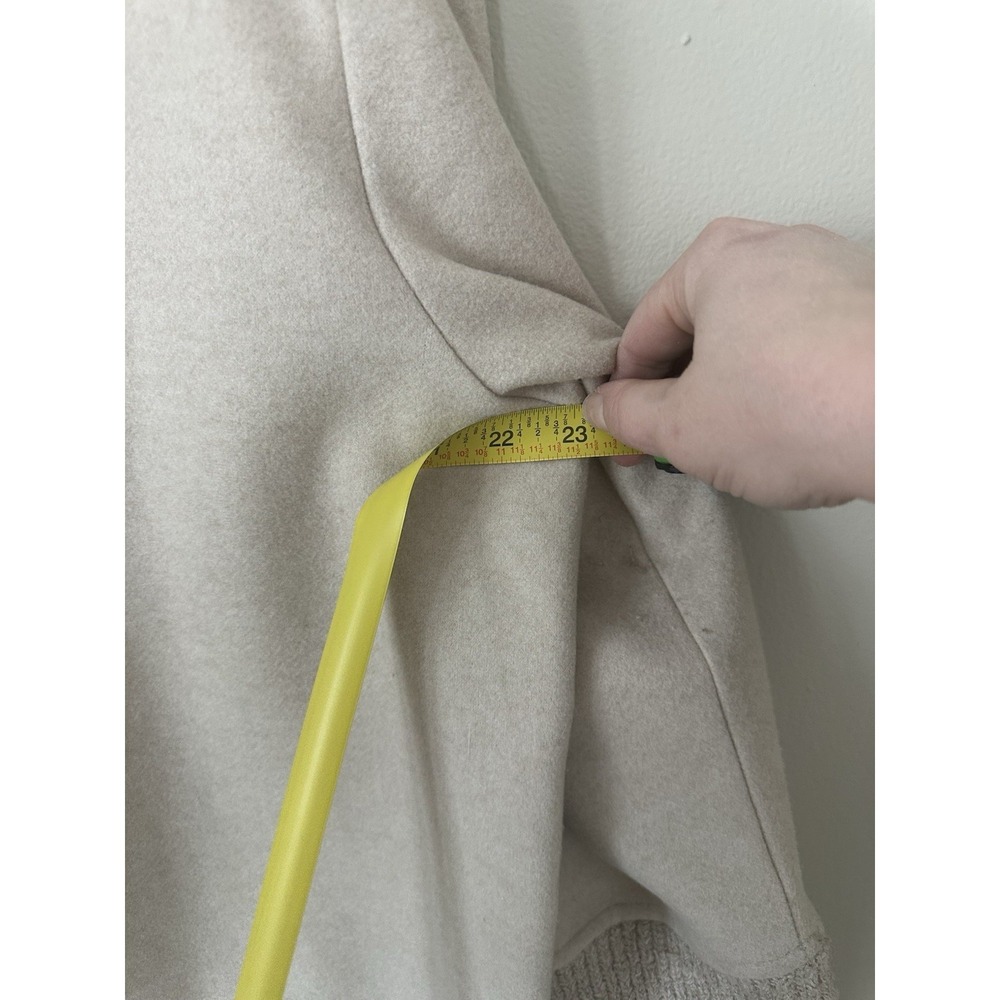 Banana Republic Oatmeal Turtleneck Sweater Size Large Neutral Capsule Wardrobe - Picture 14 of 15